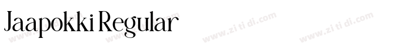 Jaapokki Regular字体转换 Jaapokki Regular字体转换